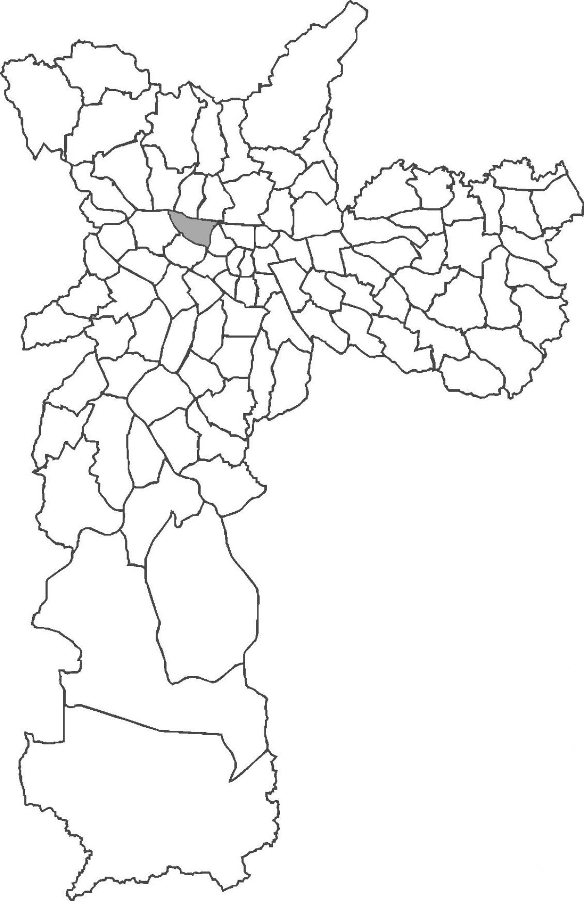 แผนที่ของ Barra Funda เขต