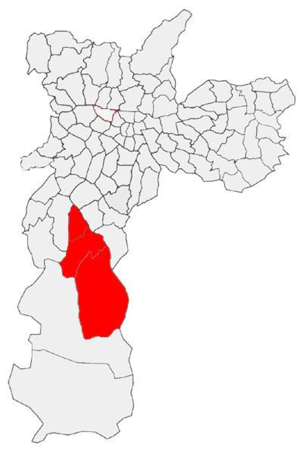 แผนที่ของ Capela ทำ Socorro รายการย่อยขอ prefecture São Paulo
