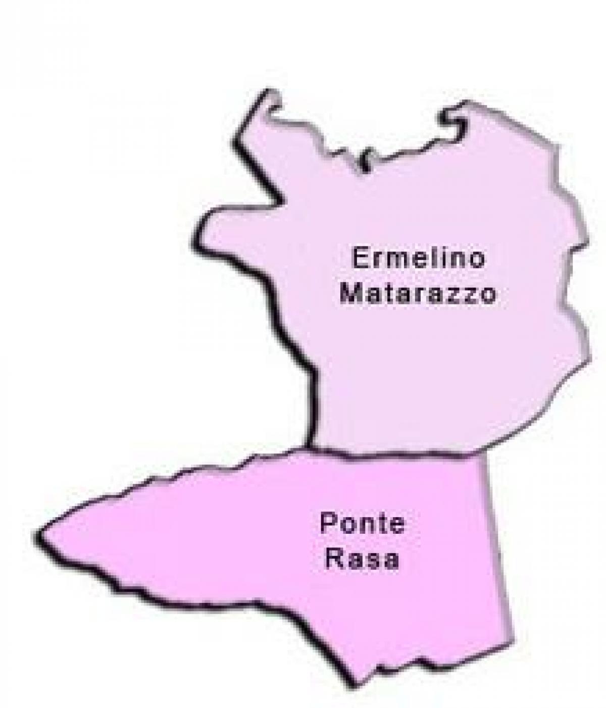 แผนที่ของ Ermelino Matarazzo รายการย่อยขอ prefecture