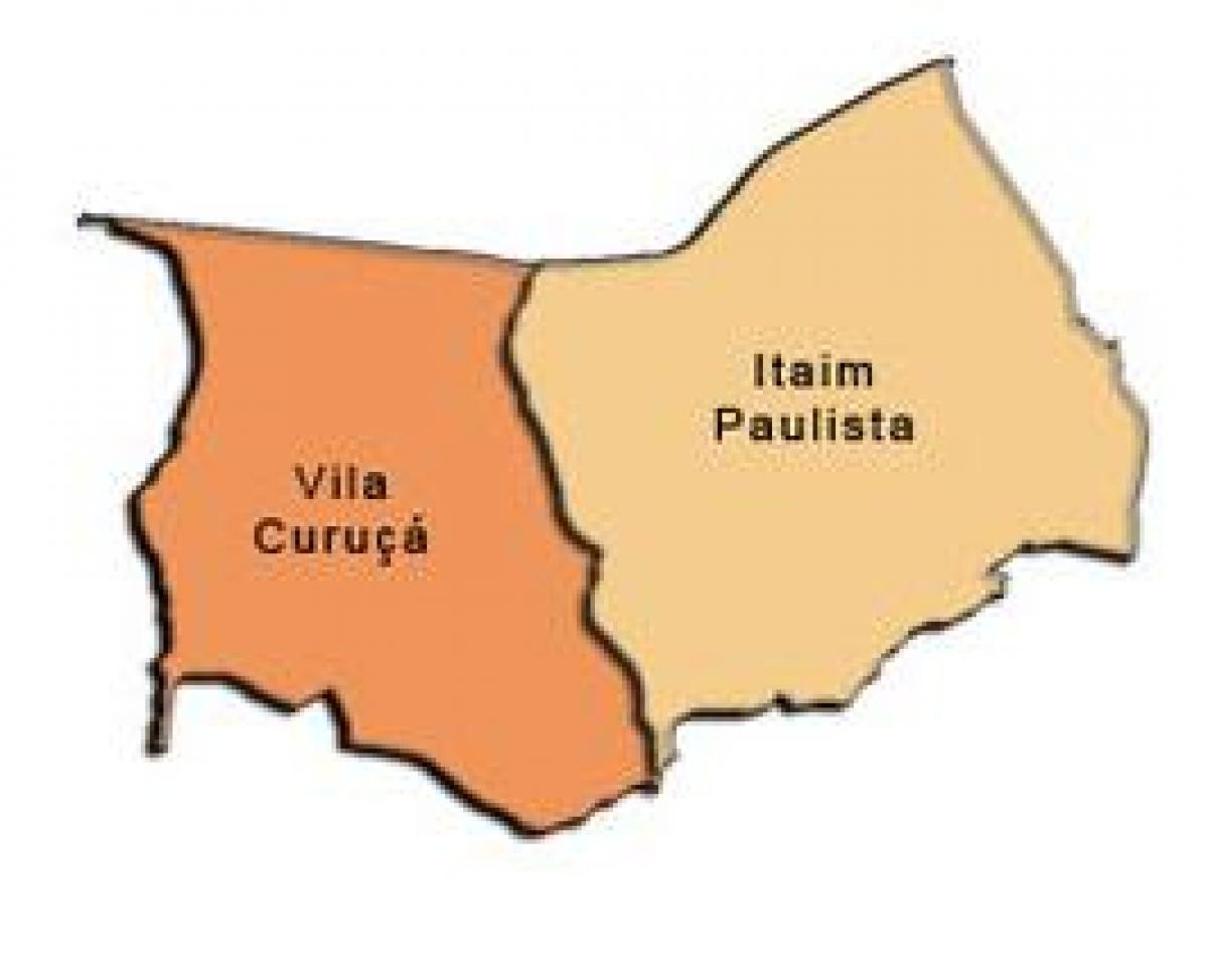 แผนที่ของ Itaim Paulista-Vila Curuçá รายการย่อยขอ prefecture
