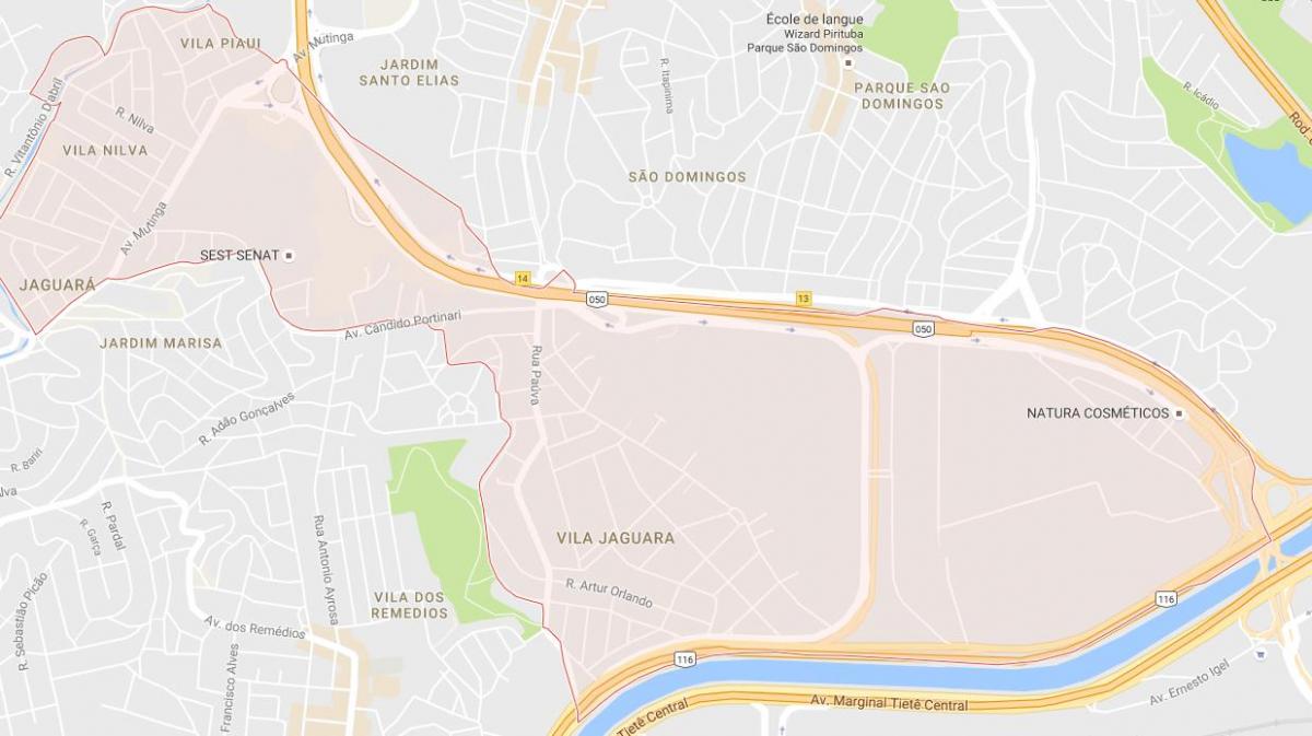 แผนที่ของ Jaguara São Paulo