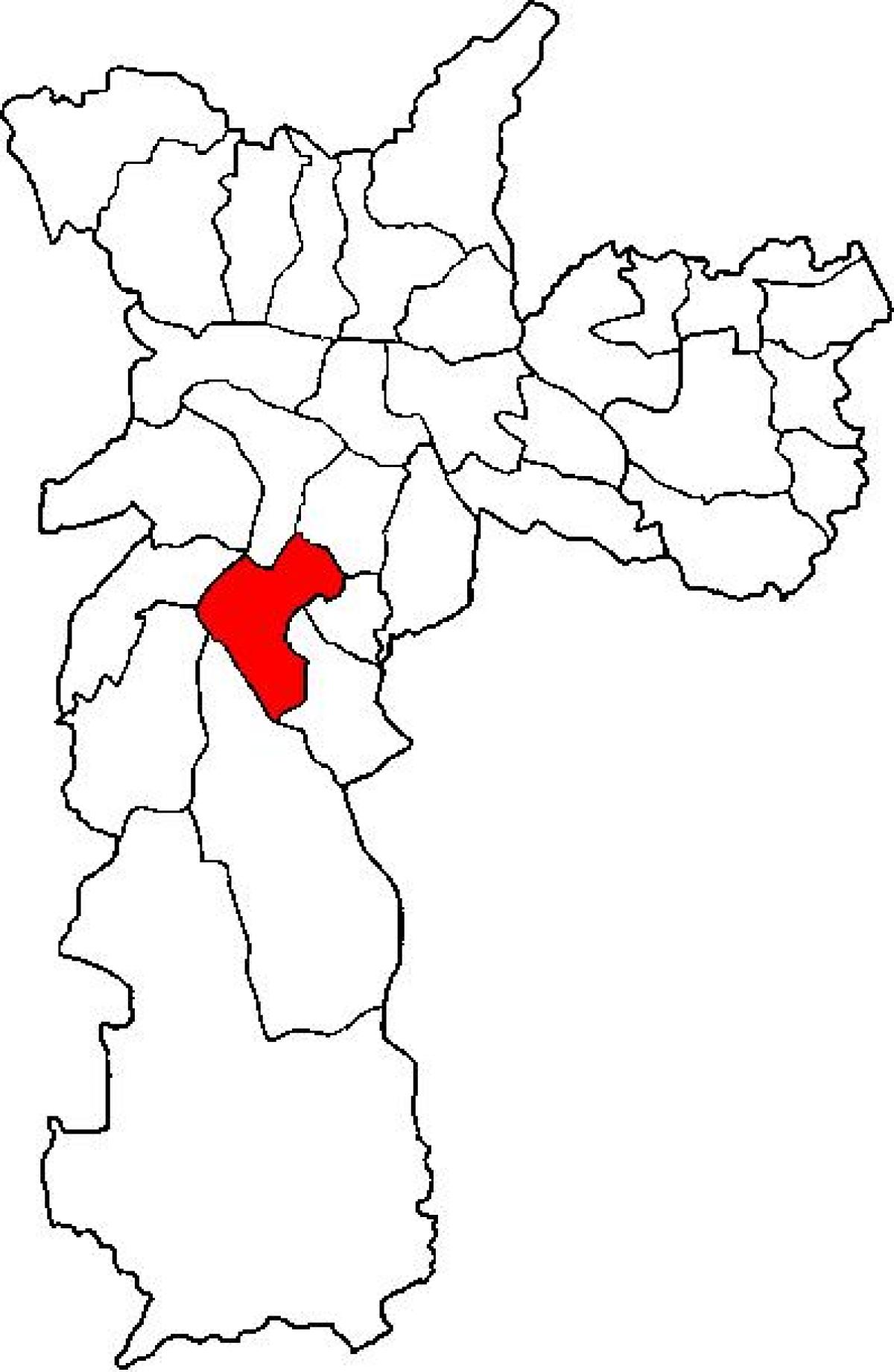 แผนที่ของ Santo Amaro รายการย่อยขอ prefecture São Paulo