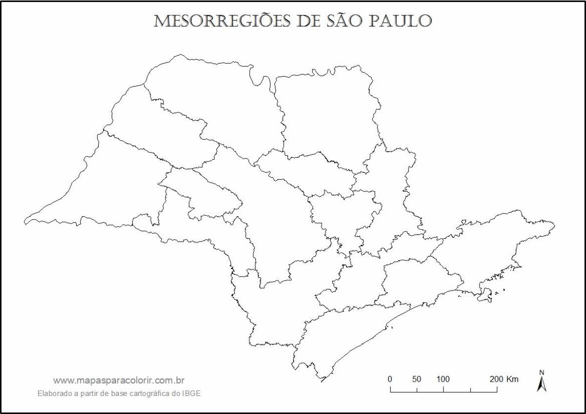 แผนที่ของ São Paulo สาวบริสุทธิ์-ดินแดน