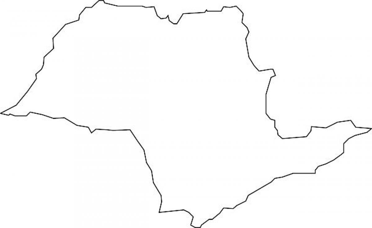 แผนที่ของ São Paulo เว็กเตอร์