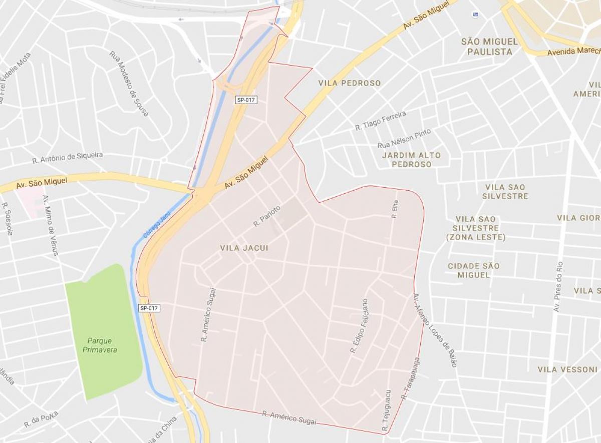 แผนที่ของ Vila Jacuí São Paulo