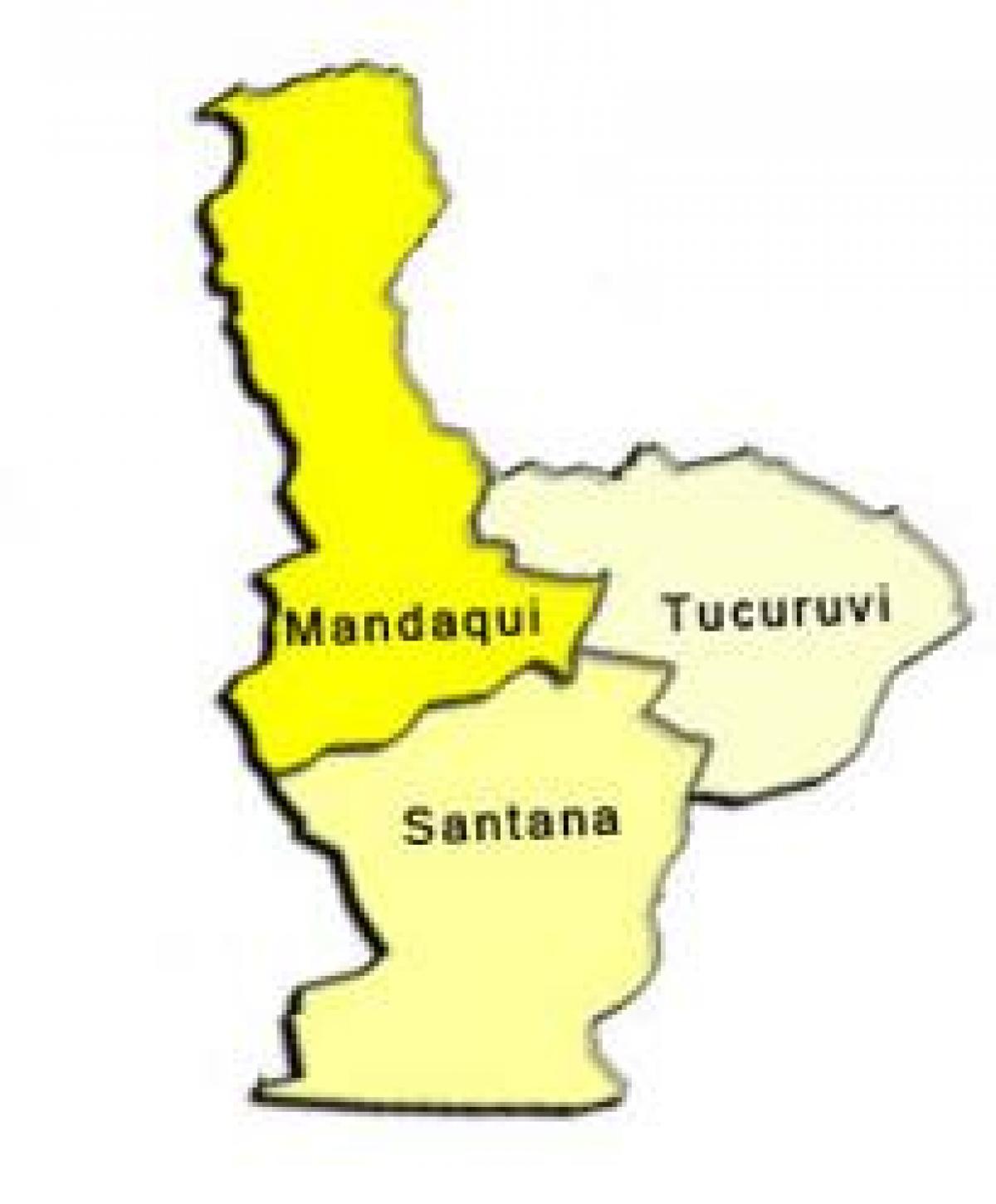 แผนที่ของซานทาน่ารายการย่อยขอ prefecture