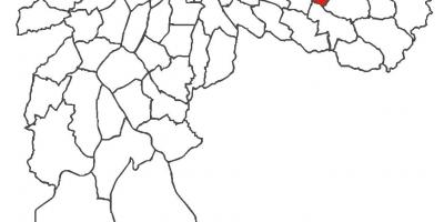 แผนที่ของ Cidade Líder เขต