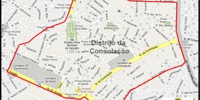 แผนที่ของ Consolação São Paulo