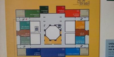 แผนที่ของ pinacoteca ของรัฐ São Paulo
