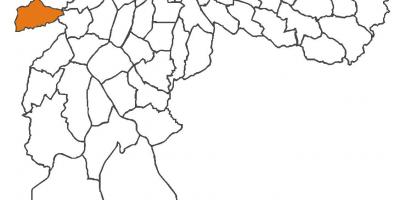 แผนที่ของ Raposo Tavares เขต