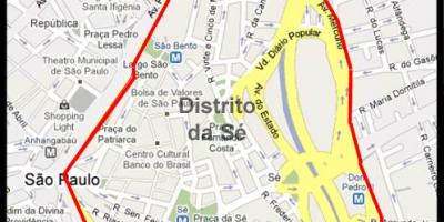 แผนที่ของ Sé São Paulo