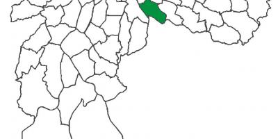 แผนที่ของ Vila Prudente เขต
