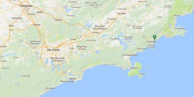 แผนที่ของชายหาด Vermelha ทำ portugal_ regions. kgm