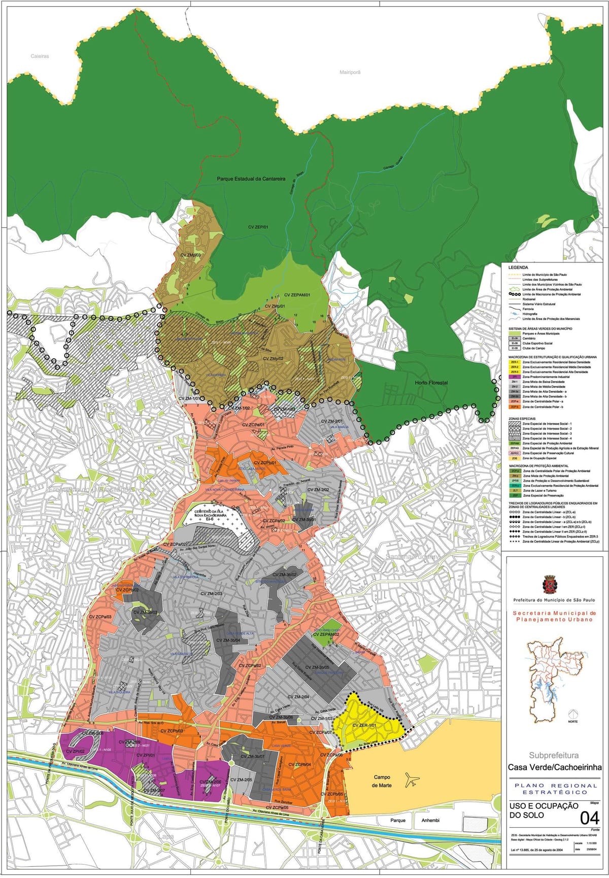 แผนที่ของคาซ่าต้าเวอร์ São Paulo-มีอาชีพของที่ดิน