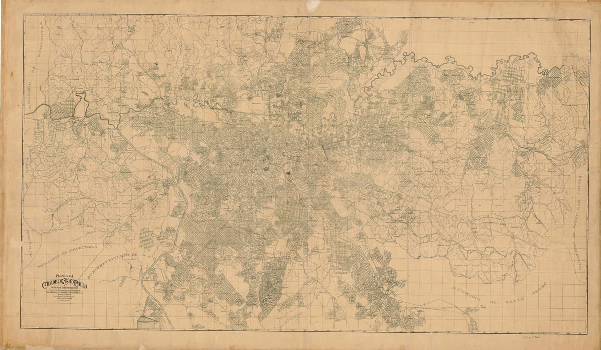 แผนที่ของอดีต São Paulo-1943