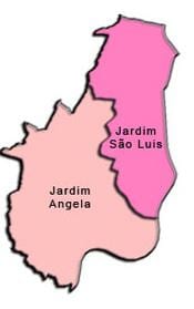 แผนที่ของเอ็ 'Boi Mirim รายการย่อยขอ prefecture
