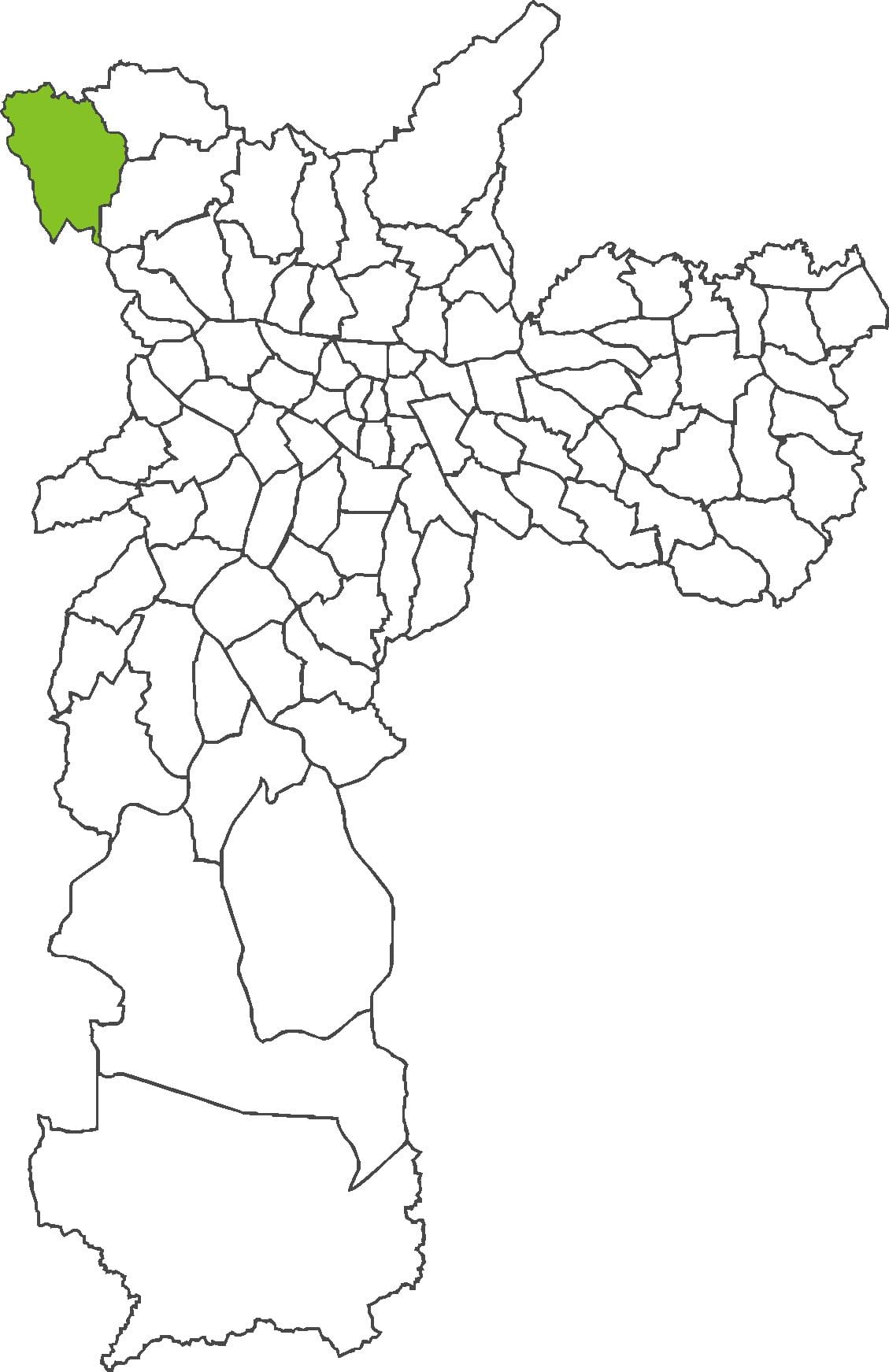 แผนที่ของ Anhangüera เขต