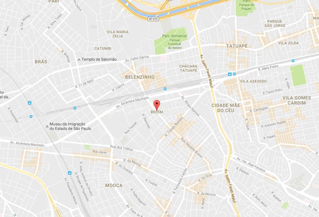 แผนที่ของ Belém São Paulo