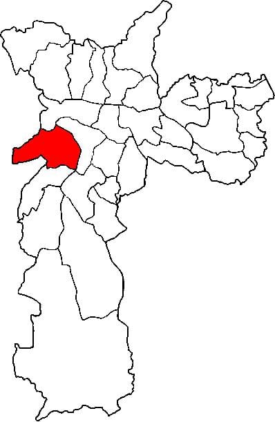 แผนที่ของ Butantã รายการย่อยขอ prefecture São Paulo