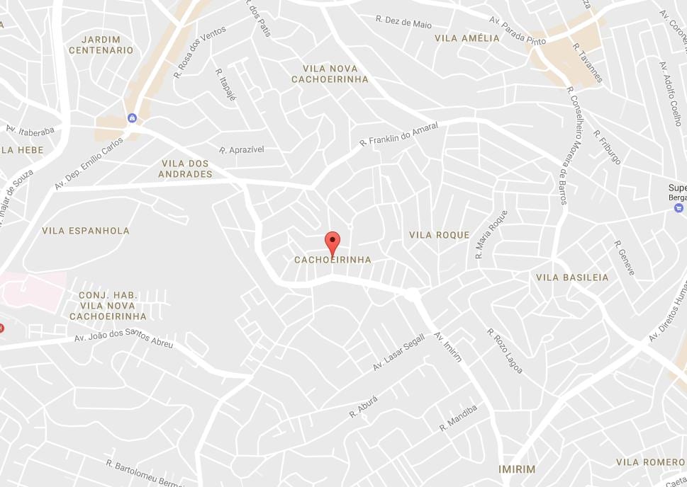 แผนที่ของ Cachoeirinha São Paulo