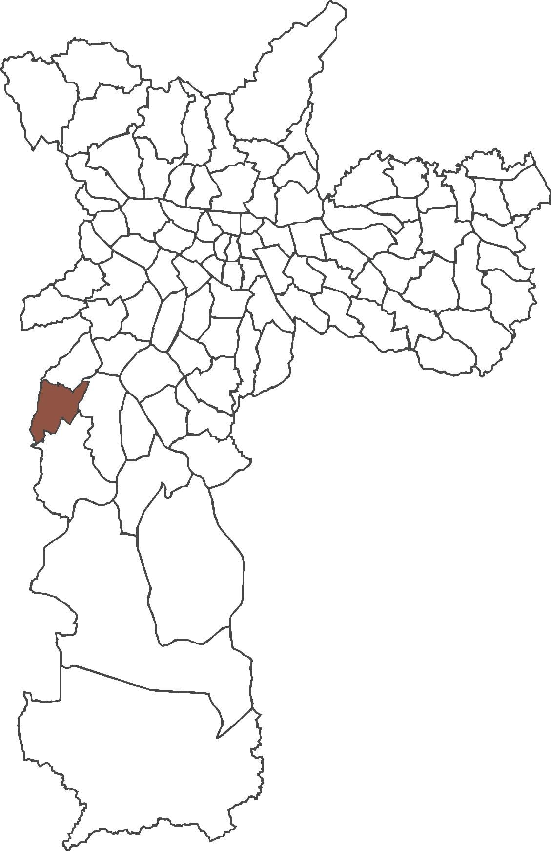 แผนที่ของ Capão Redondo เขต