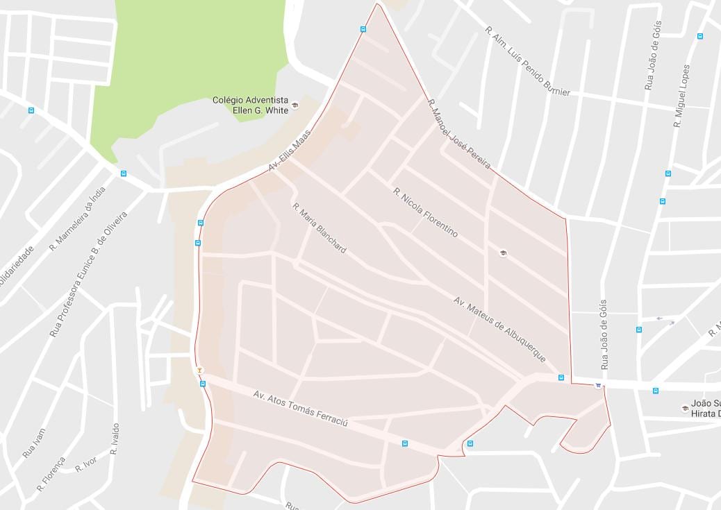 แผนที่ของ Capão Redondo São Paulo