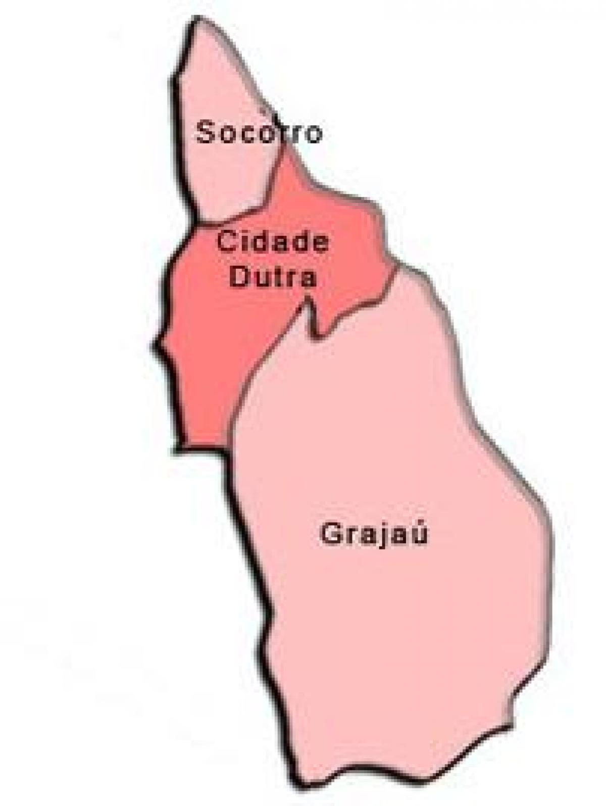 แผนที่ของ Capela ทำ Socorro รายการย่อยขอ prefecture