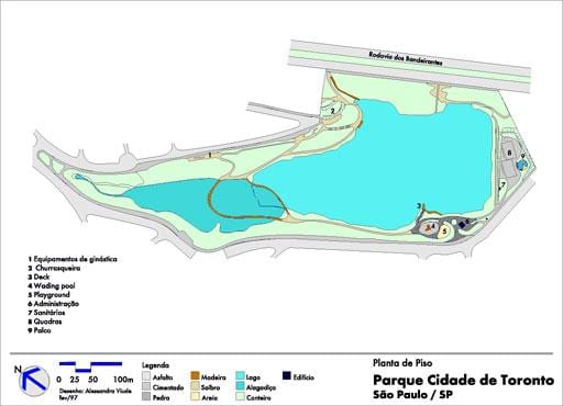 แผนที่ของ Cidade ทำโตรอนโตส