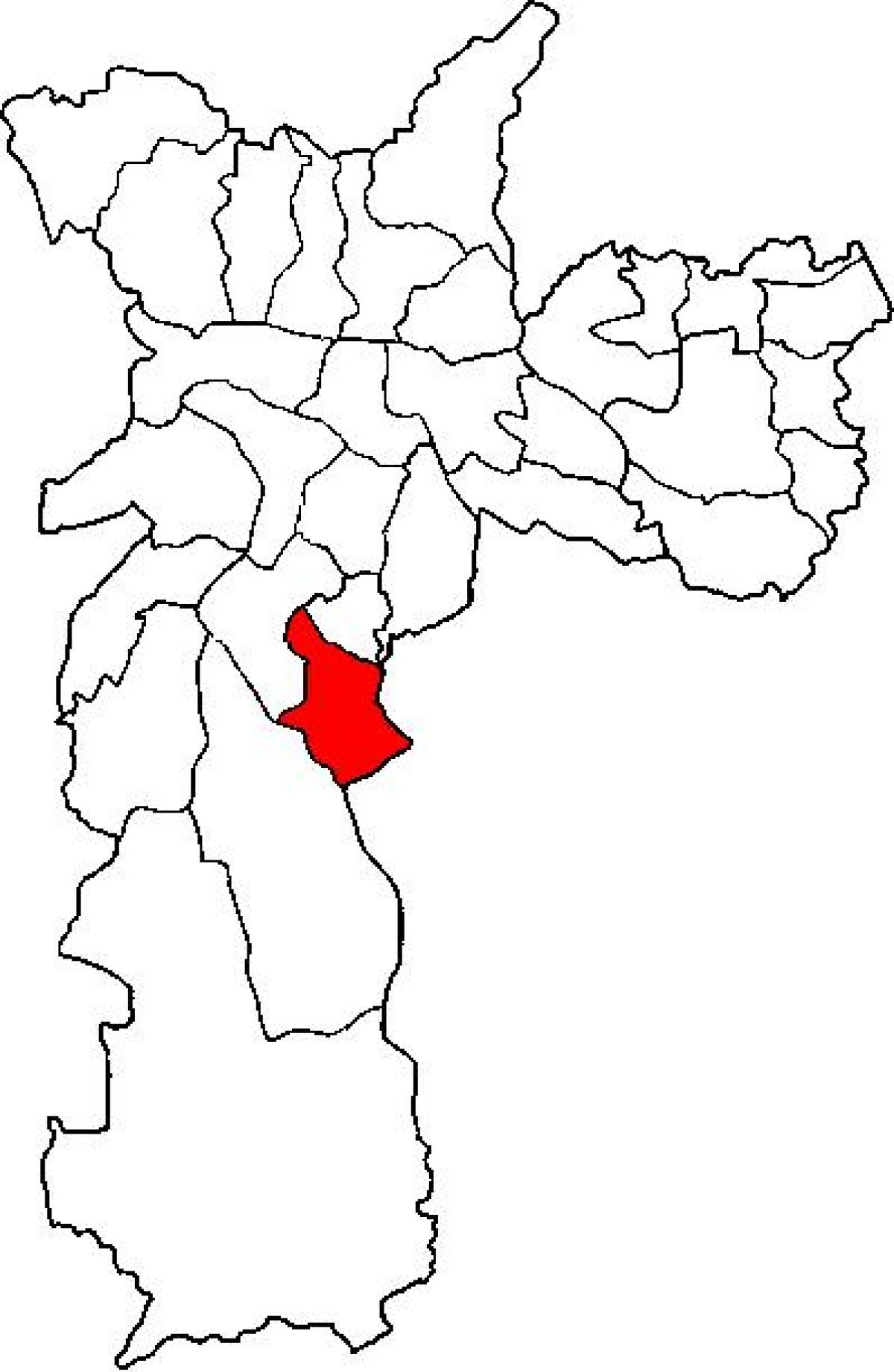 แผนที่ของ Cidade Ademar รายการย่อยขอ prefecture São Paulo