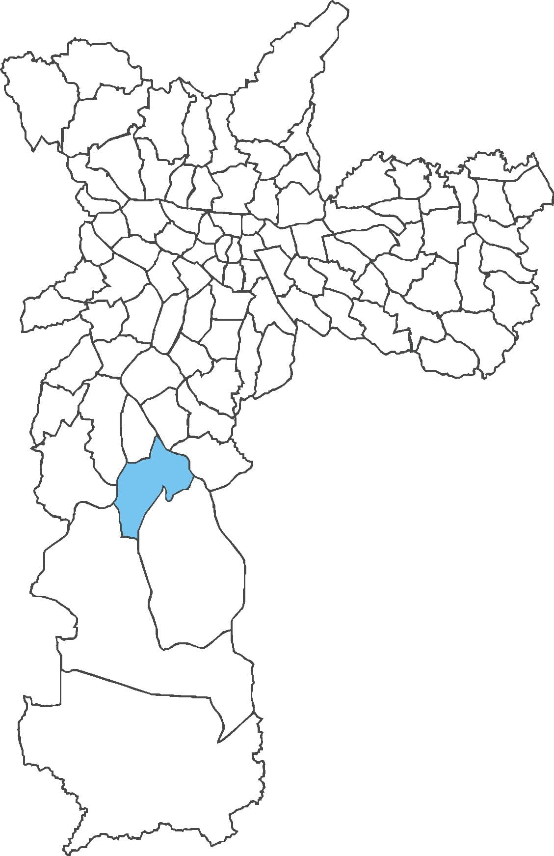 แผนที่ของ Cidade Dutra เขต