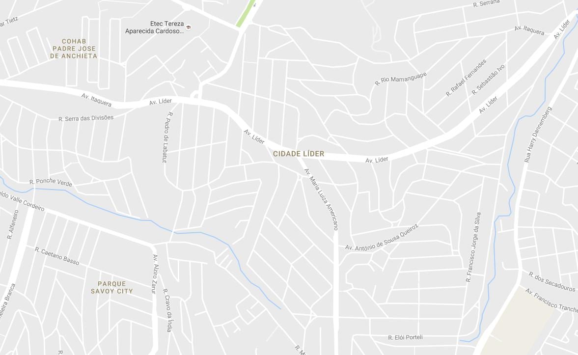 แผนที่ของ Cidade Líder São Paulo