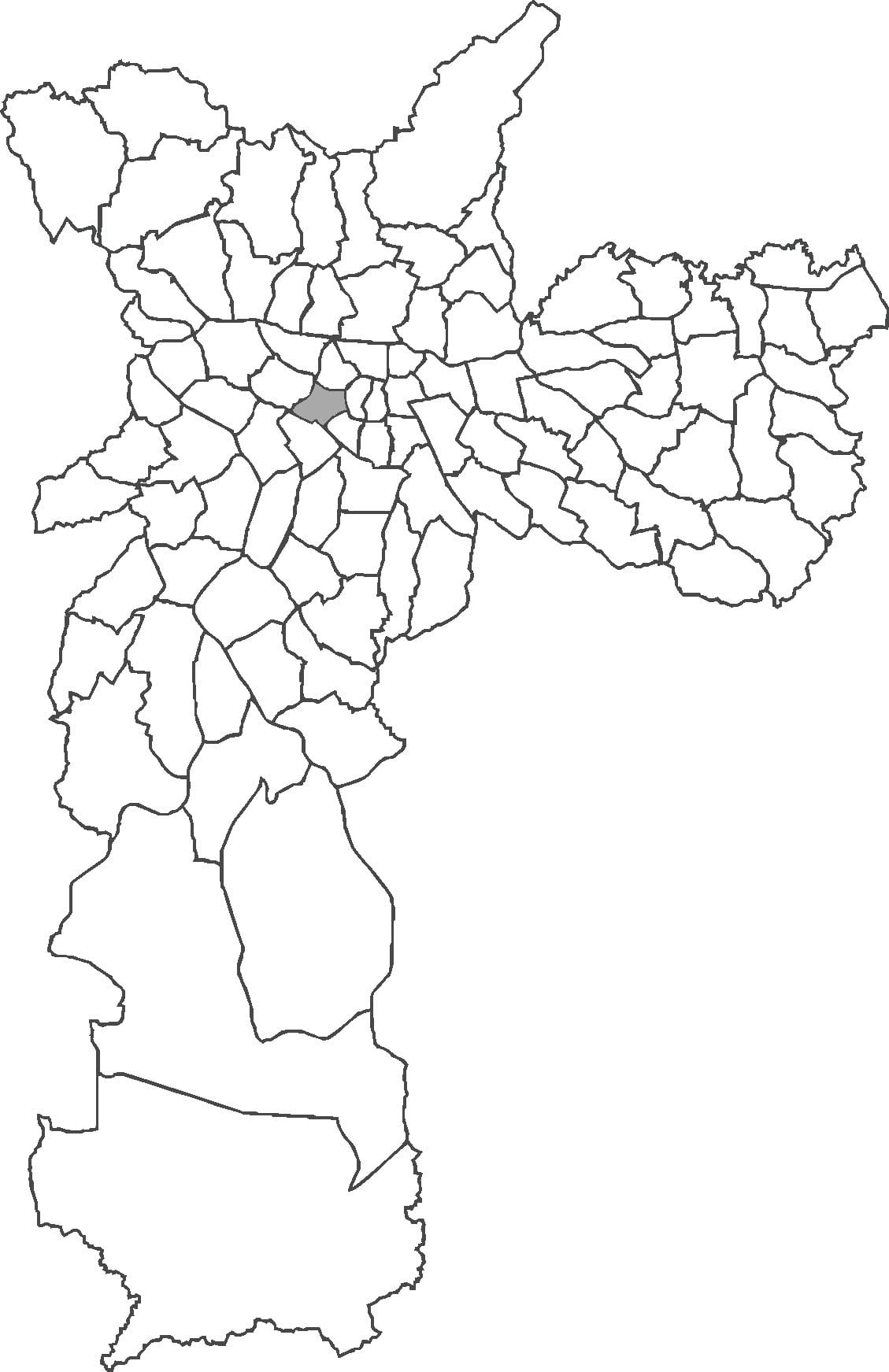 แผนที่ของ Consolação เขต