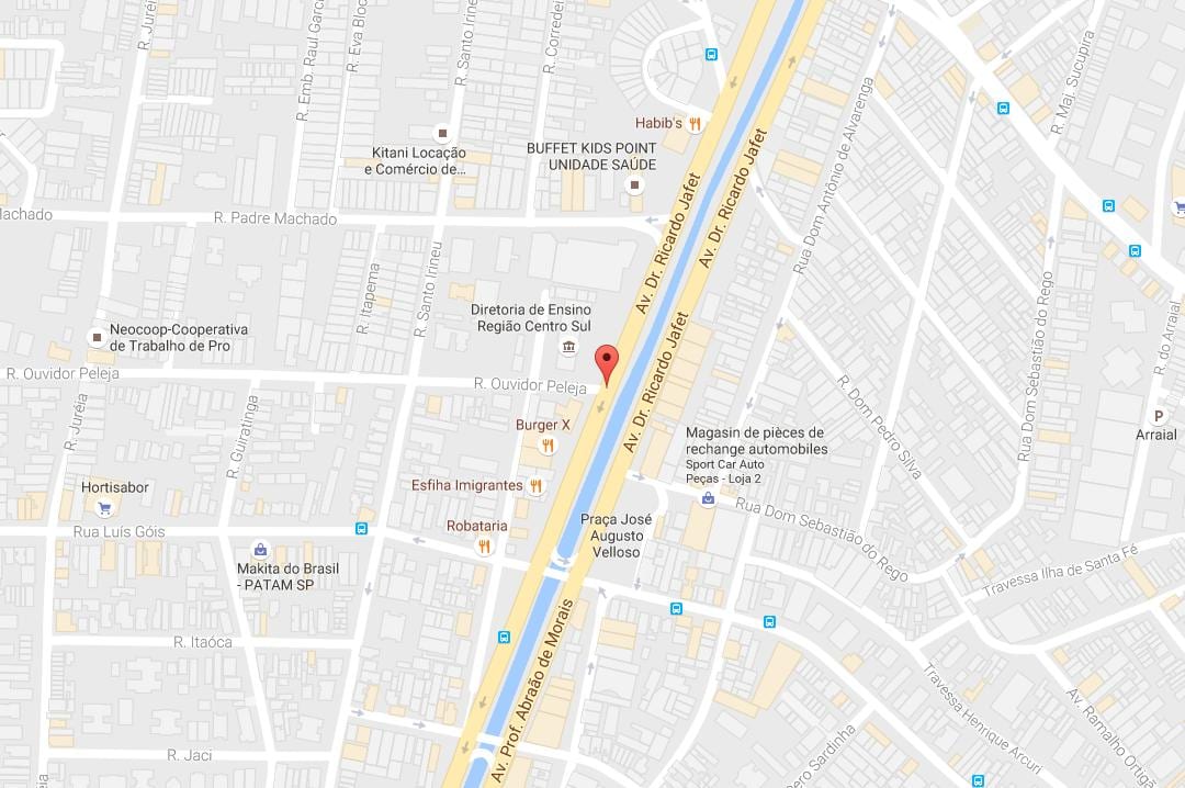 แผนที่ของ Cursino São Paulo