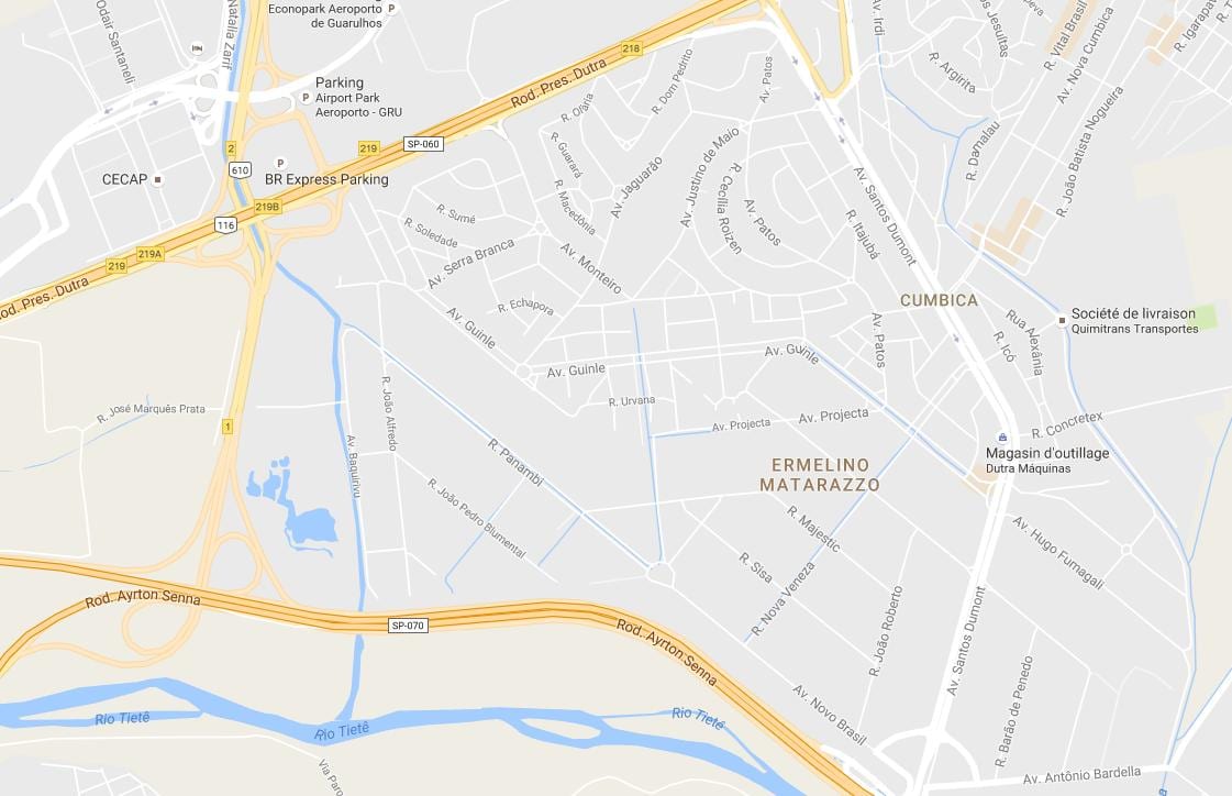 แผนที่ของ Ermelino Matarazzo São Paulo