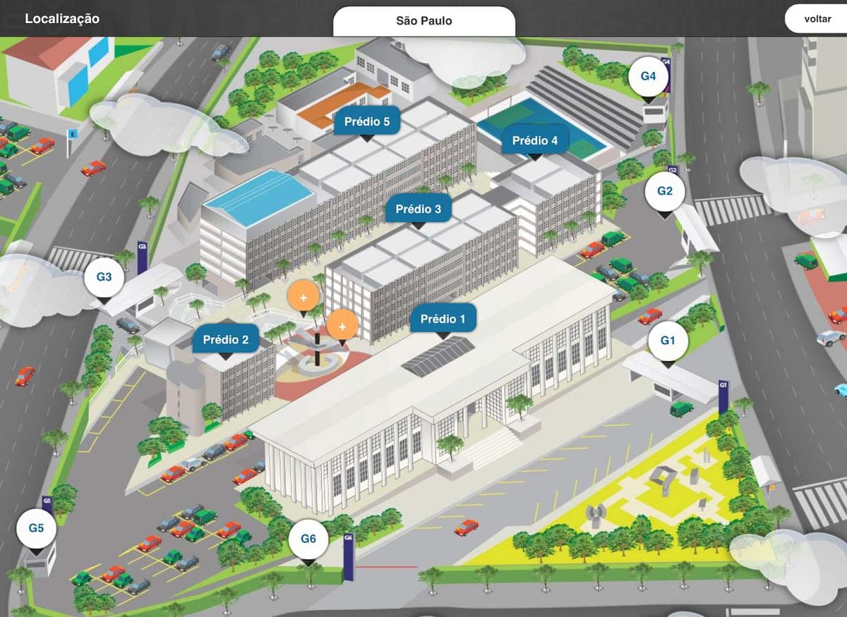 แผนที่ของ fondation อแมนโดหมอนวดอันดับห Alvares Penteado-FAAP