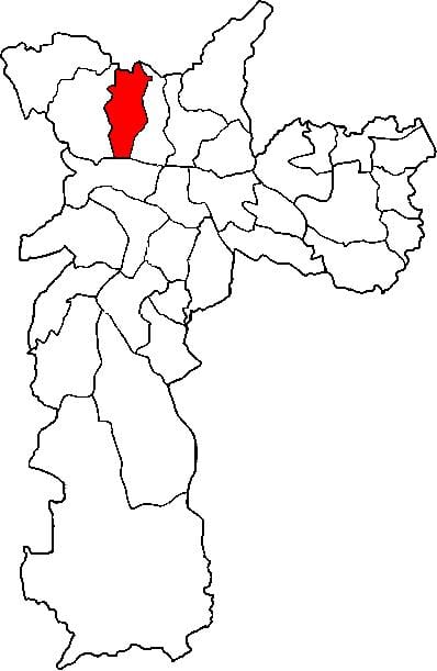 แผนที่ของ Freguesia ทำ Ó รายการย่อยขอ prefecture São Paulo