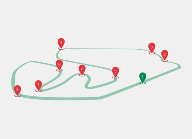 แผนที่ของ GP บราซิล F1