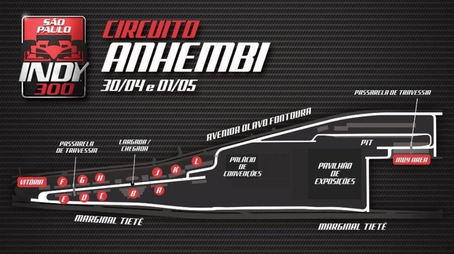 แผนที่ของ Indy 300 São Paulo