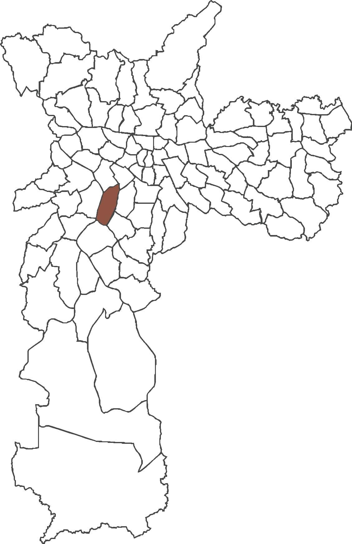 แผนที่ของ Itaim Bibi เขต