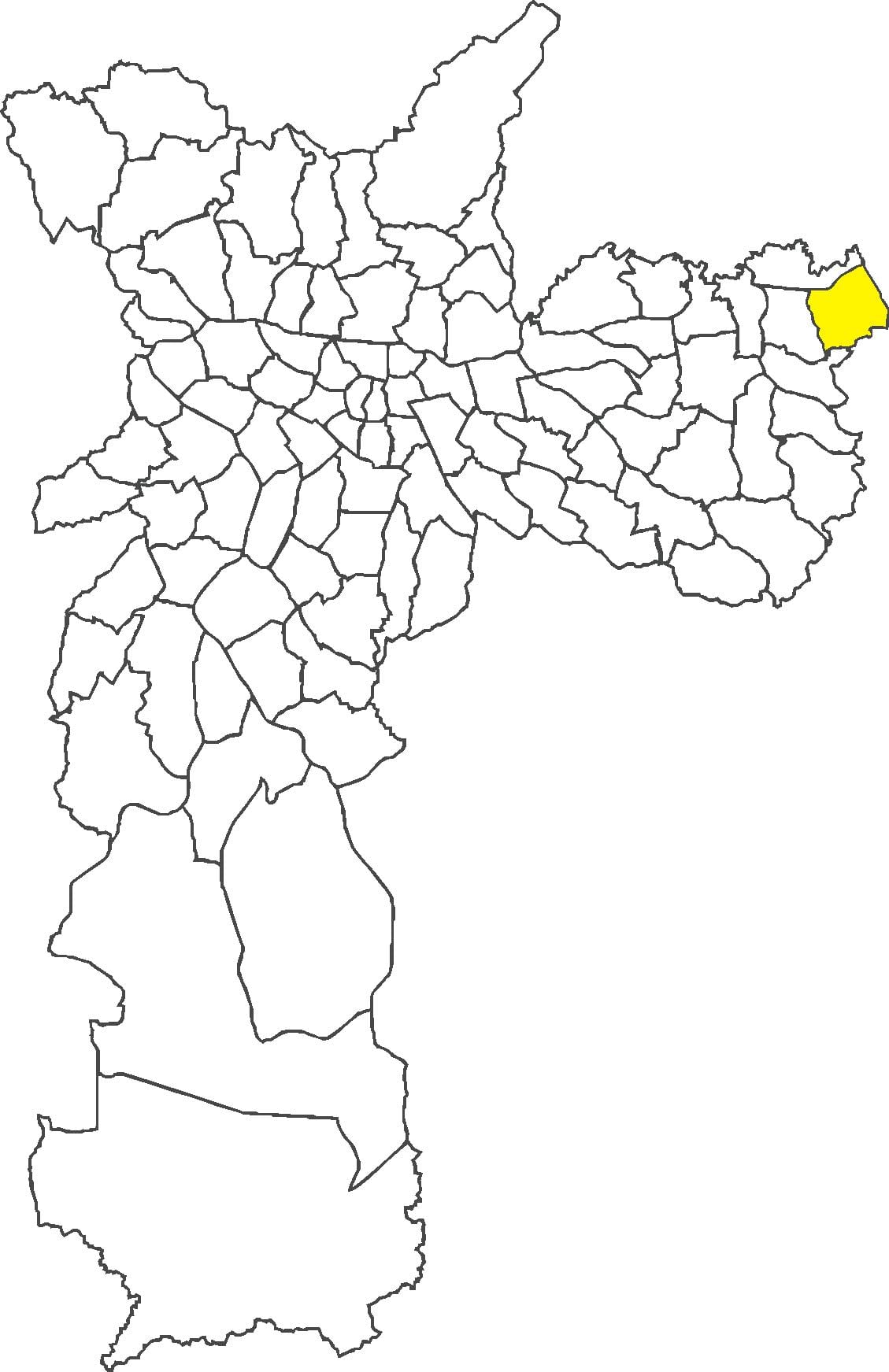 แผนที่ของ Itaim Paulista เขต