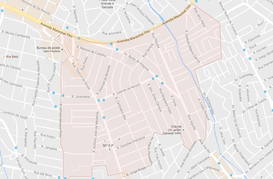 แผนที่ของ Itaim Paulista São Paulo