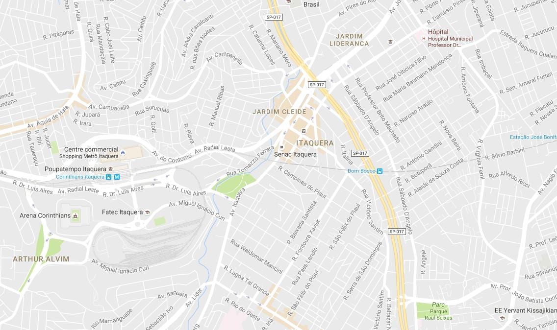 แผนที่ของ Itaquera São Paulo