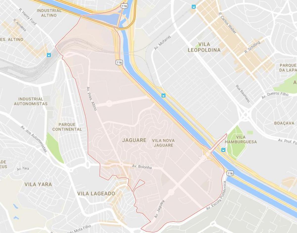 แผนที่ของ Jaguaré São Paulo