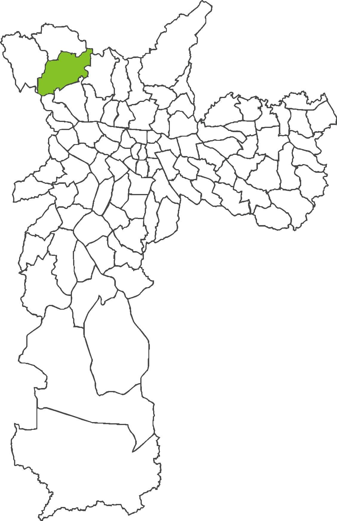 แผนที่ของ Jaraguá เขต