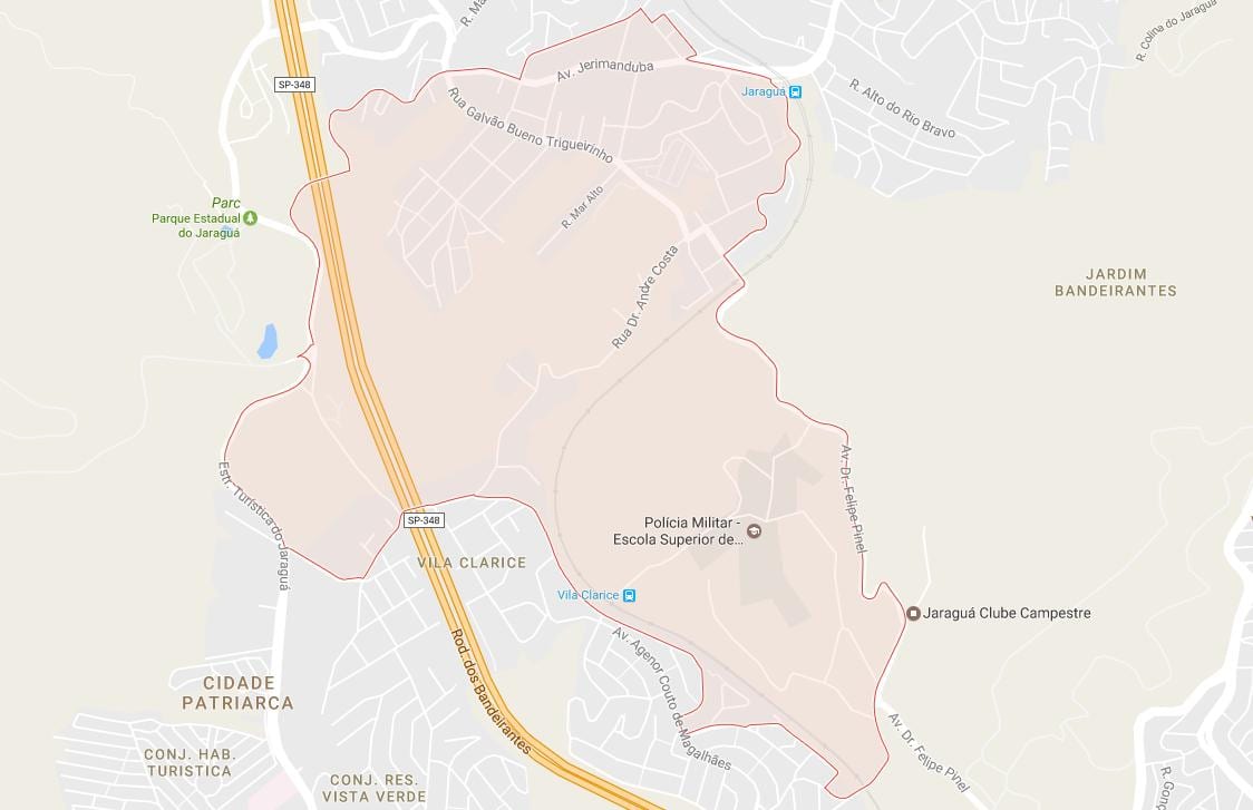 แผนที่ของ Jaraguá São Paulo