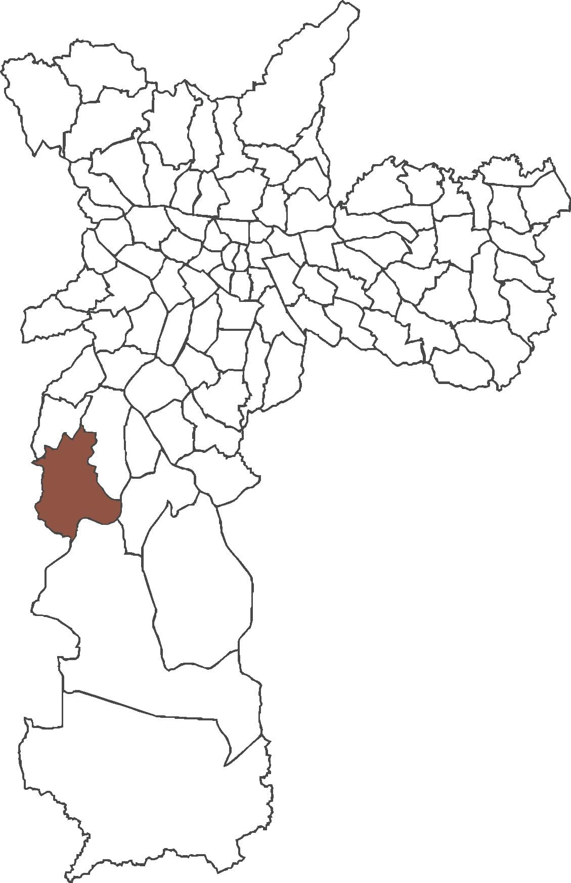 แผนที่ของ Jardim Ângela เขต