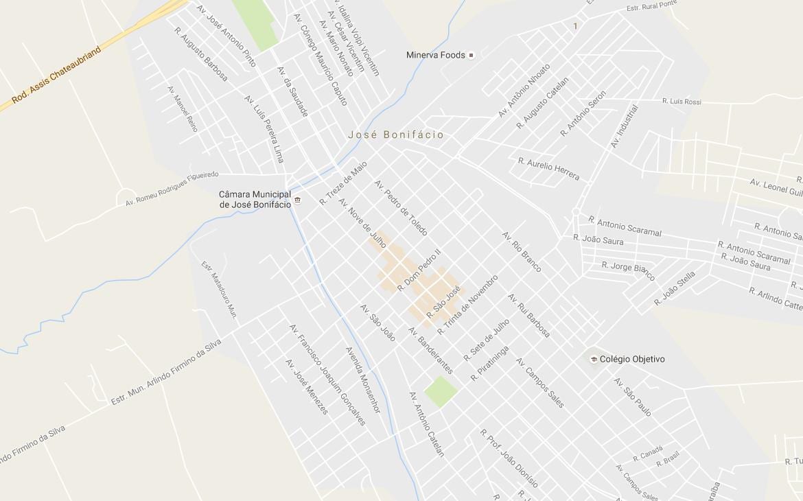แผนที่ของ José Bonifácio São Paulo