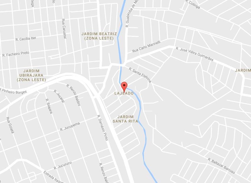 แผนที่ของ Lajeado São Paulo