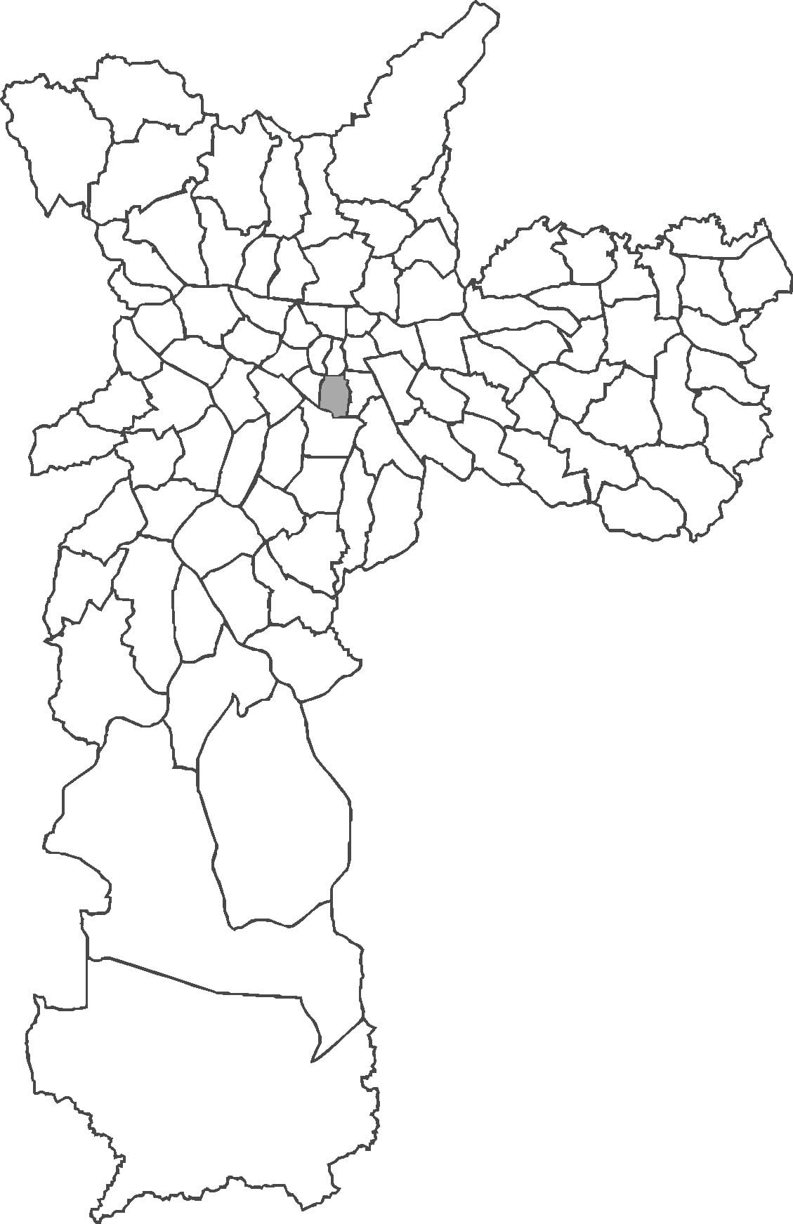 แผนที่ของ Liberdade เขต
