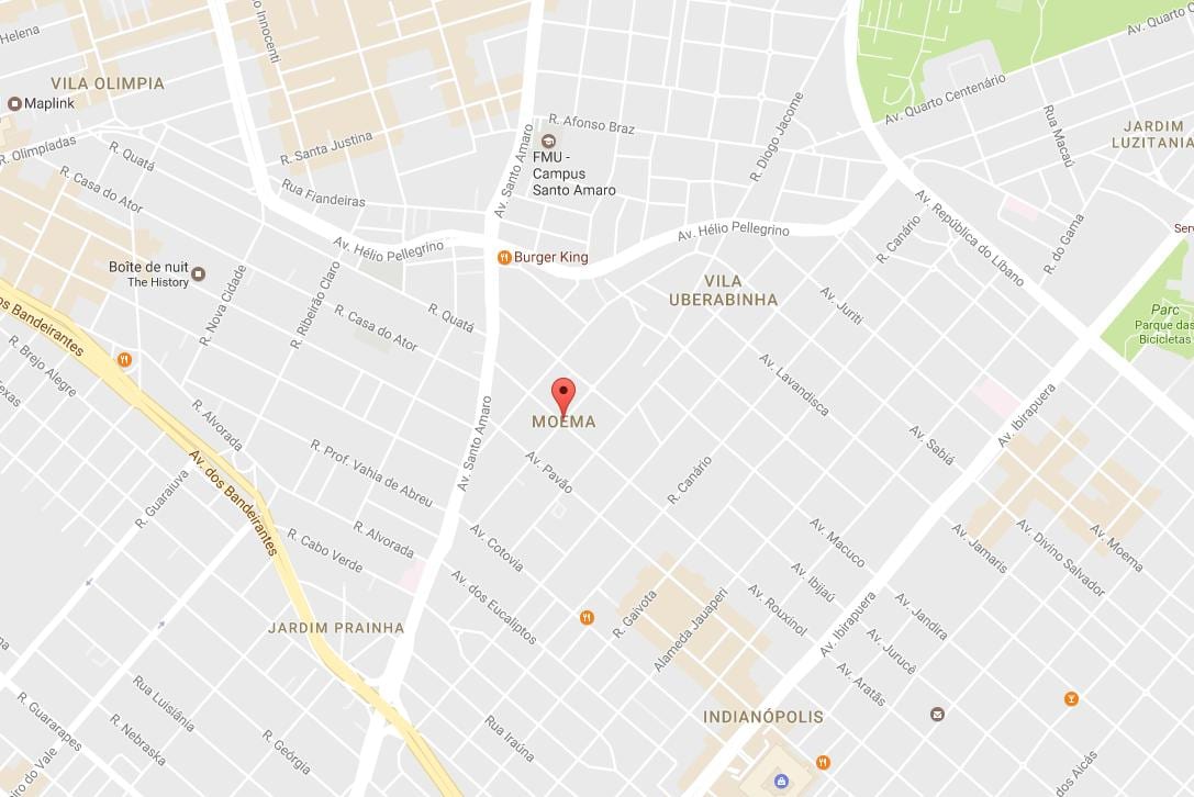 แผนที่ของ Moema São Paulo